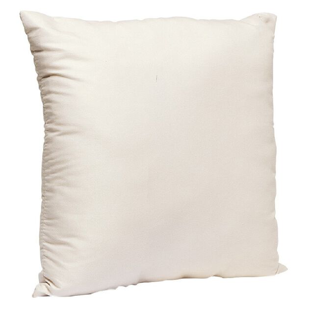 Coussin carr&eacute; en polyester taupe