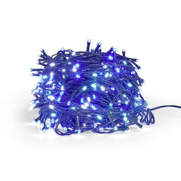 Guirlande lumineuse ext&eacute;rieure 400LED blanc froid/bleu clair/bleu 29,9m