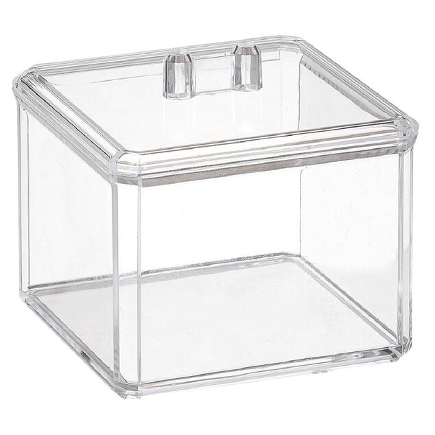 Bo&icirc;te &agrave; coton plastique transparent