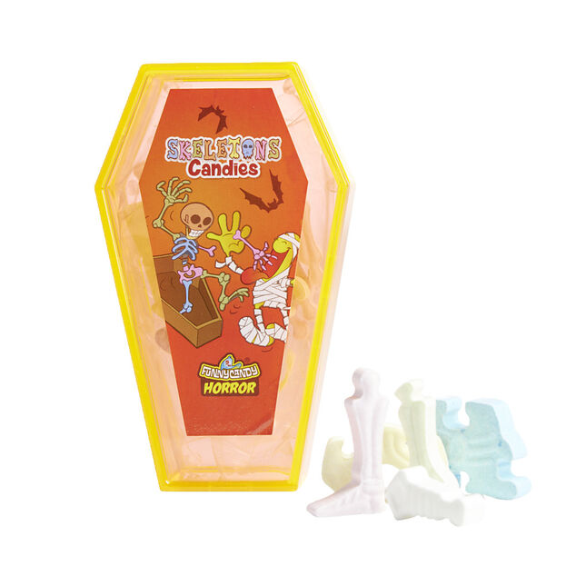 Bonbon Halloween forme squelette