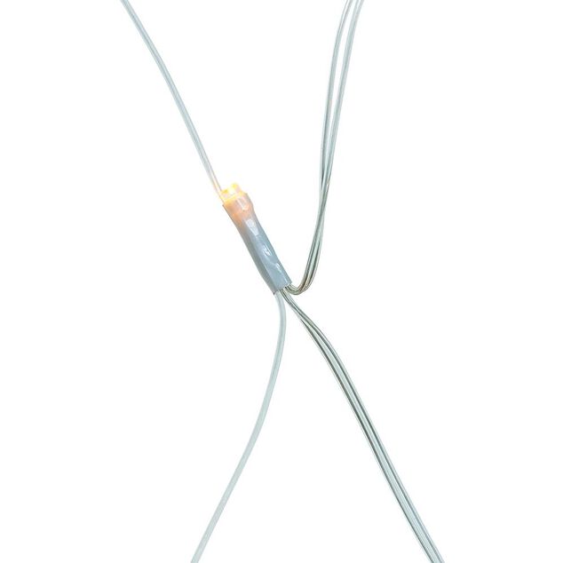 Filet lumineux 100LED blanc chaud 120x120cm