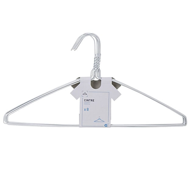 Cintre métallique coloré x8