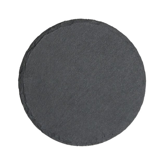 Dessous de verre rond en ardoise &Oslash;10cm