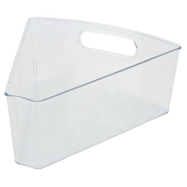 Bac de rangement triangulaire transparent pour frigo 3L