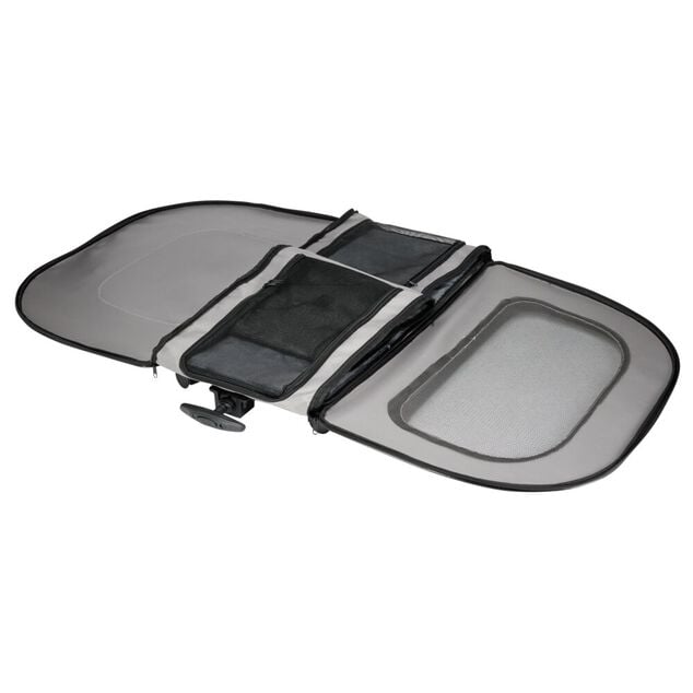 Sac de transport pour animaux avec roulettes souple gris 68x34,5xH48cm