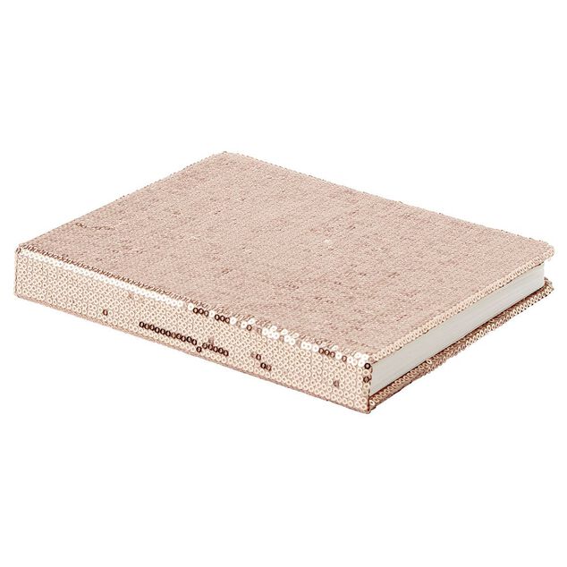 Lampe livre effet sequin rose