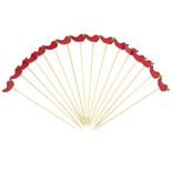 Pique ap&eacute;ritif x20 bambou d&eacute;cor salsa L12cm (2 mod&egrave;les piment ou cactus)