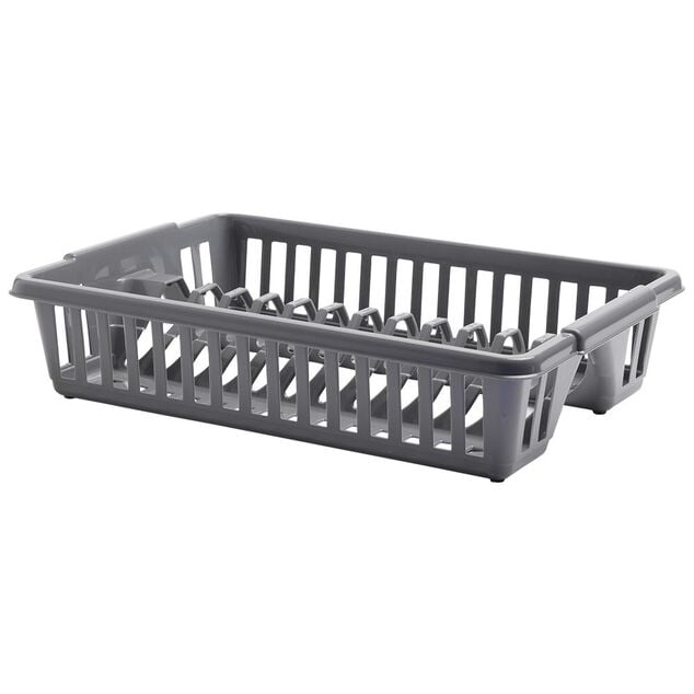 Égouttoir à vaisselle plastique gris
