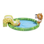 Aire de jeu avec toboggan et jet d'eau Funky girafe tigre &Oslash;150xH54cm