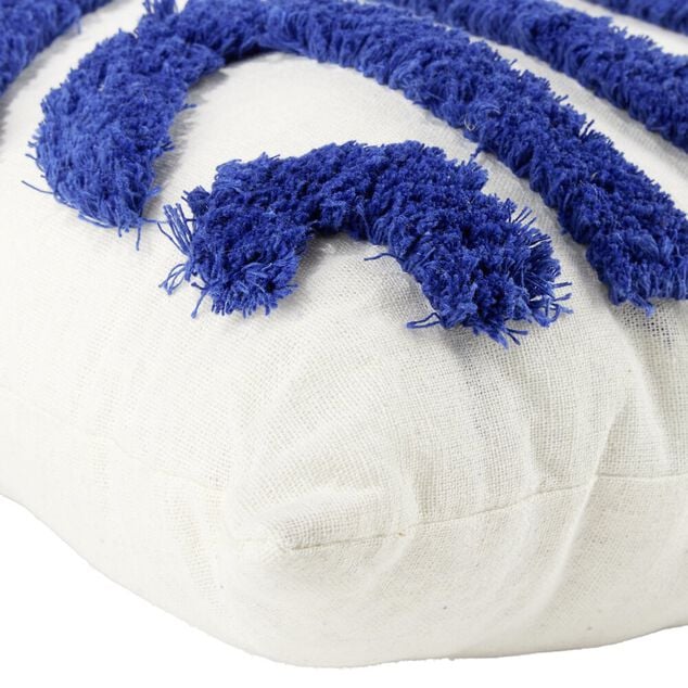Coussin carr&eacute; tuft&eacute; relief color&eacute; 45x45cm (4 mod&egrave;les)