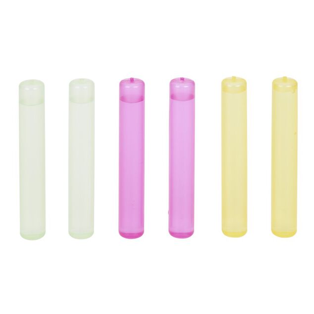 Lot de 6 bâtons de glace réutilisables vert/jaune/rose