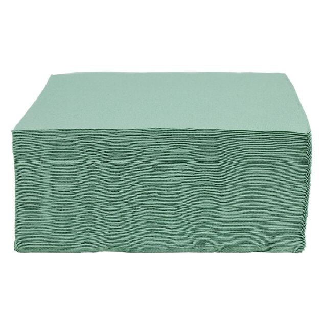 Serviette papier ouate vert 38x38cm x50