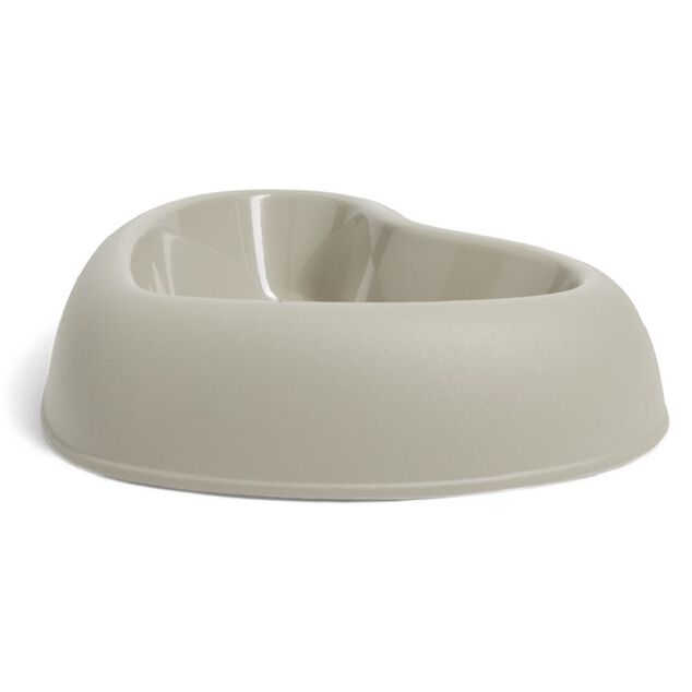 Gamelle antid&eacute;rapante forme coeur plastique 26,5x22x6,5cm - 2 coloris