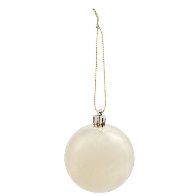 Boule de Noël rose et dorée x10