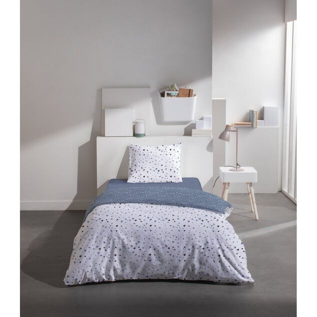 Parure de lit 140x200cm 1 personne 3 pi&egrave;ces (3 mod&egrave;les)