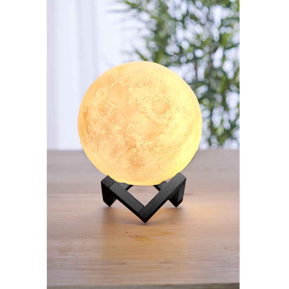 Lampe LED Lune 3D Avec Enceinte Bluetooth Et Coran - Télécommande, 7 Couleurs, Tactile