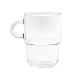 Mug en verre transparent Cozy empilable 36cl