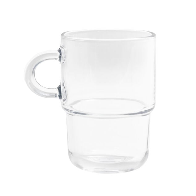 Mug en verre transparent Cozy empilable 36cl