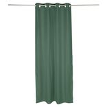 Rideau occultant effet tram&eacute; vert fonc&eacute; 140x240cm