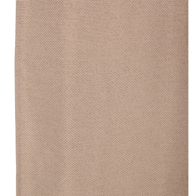 Rideau occultant effet tram&eacute; beige 140x240cm