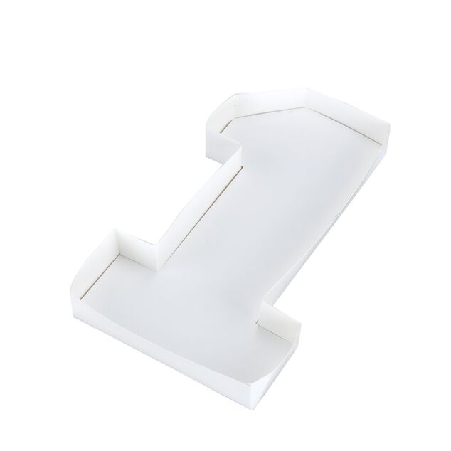 Plateau alimentaire carton forme nombre 25,4x21,6xH3cm (10 modèles)