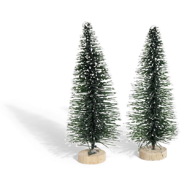 Sapin de Noël pour crèche x2
