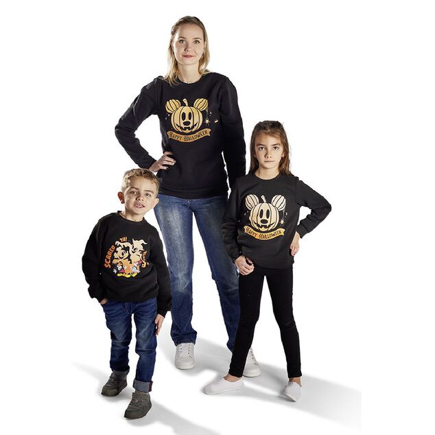 Pull enfant Disney Halloween Mickey phosphorescent 7/10ans