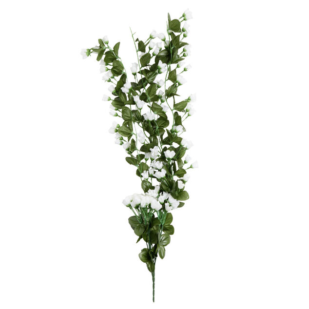 Chute fleurs artificielles blanches L86cm