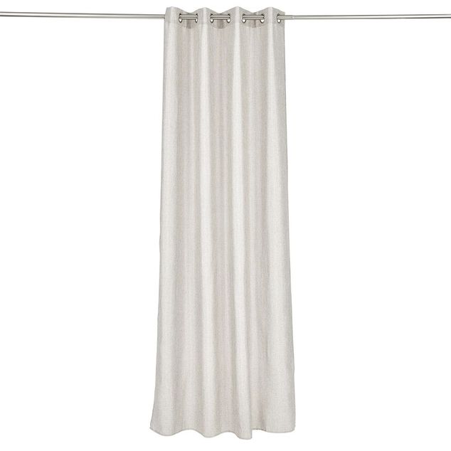 Rideau polyester chiné 140x260cm taupe