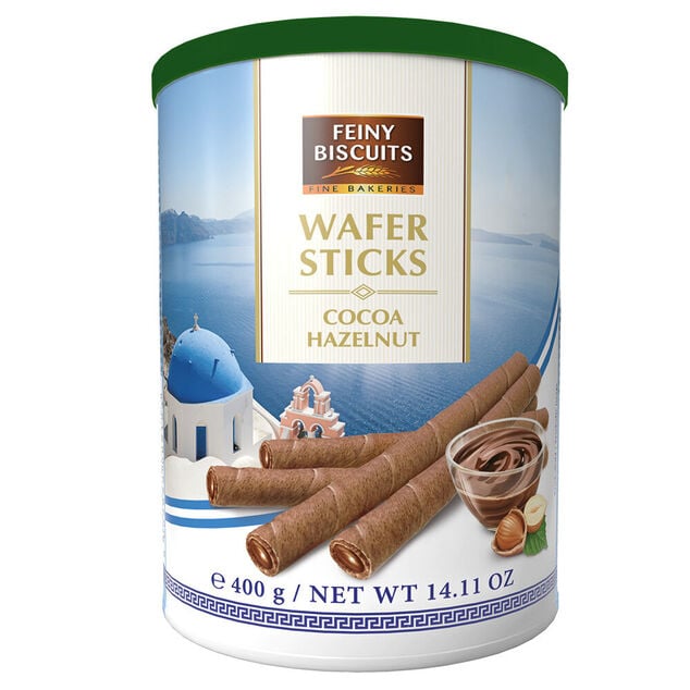 Gaufrettes roul&eacute;es &agrave; la cr&egrave;me de noisette - 400g