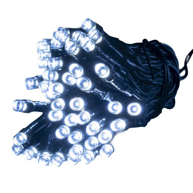 Guirlande de No&euml;l lumineuse 50LED blanc froid L375cm