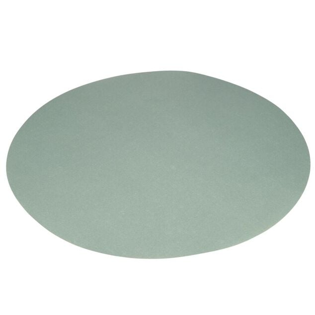 Set de table rond x8 en papier uni vert c&eacute;ladon &Oslash;38cm
