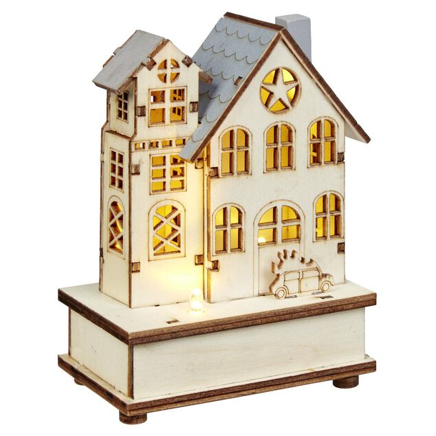 Décoration lumineuse, bois