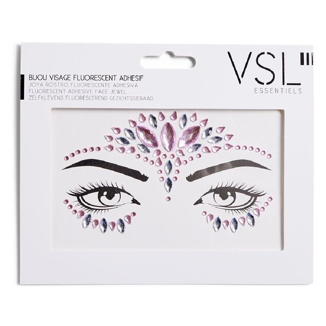 Bijoux de visage adh&eacute;sifs - 3 mod&egrave;les