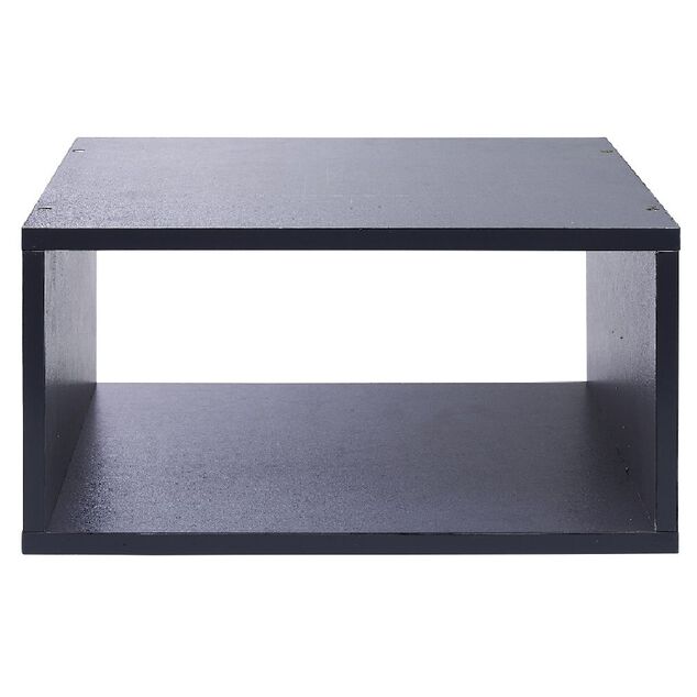 Structure Box Cube demi cube 35x30x17cm m&eacute;tal gris