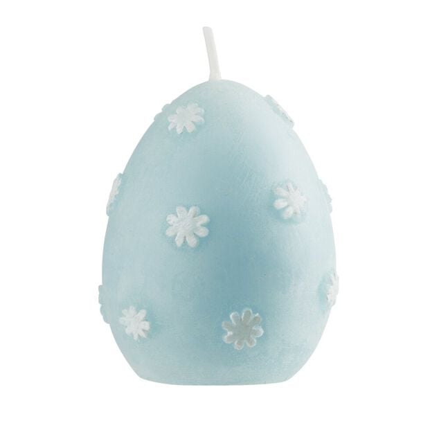 Bougie forme oeuf d&eacute;cor&eacute; pastel &Oslash;5xH7cm (4 mod&egrave;les)