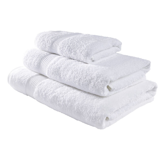 Drap de bain maxi 90x150cm coton blanc craie