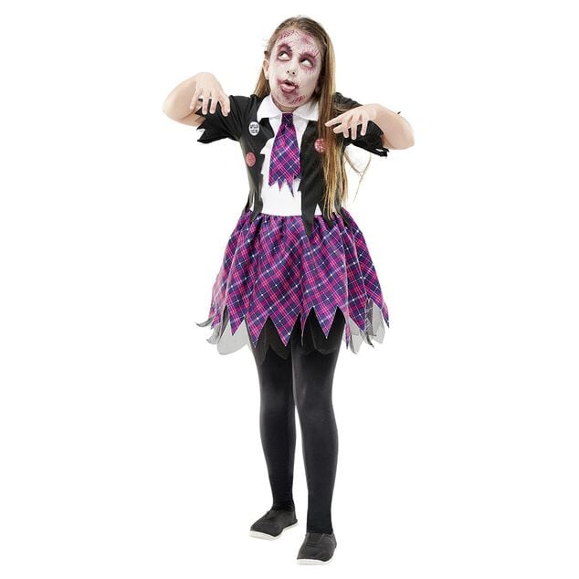 D&eacute;guisement enfant &eacute;coli&egrave;re zombie Halloween 7 &agrave; 10 ans