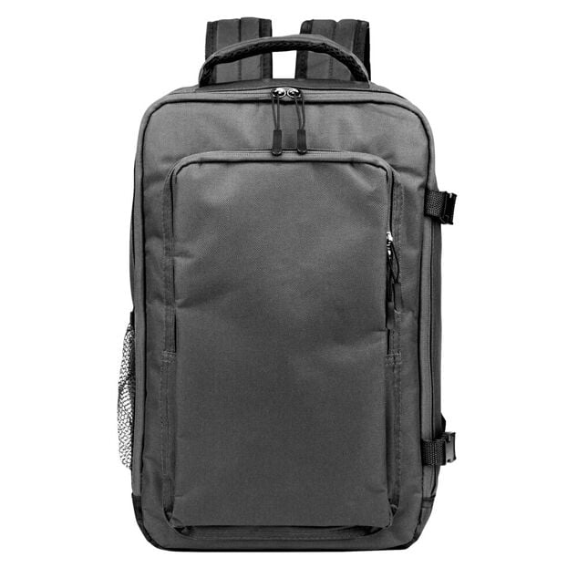 Sac &agrave; dos voyage 20L lowcost polyester gris L25xP20xH40cm