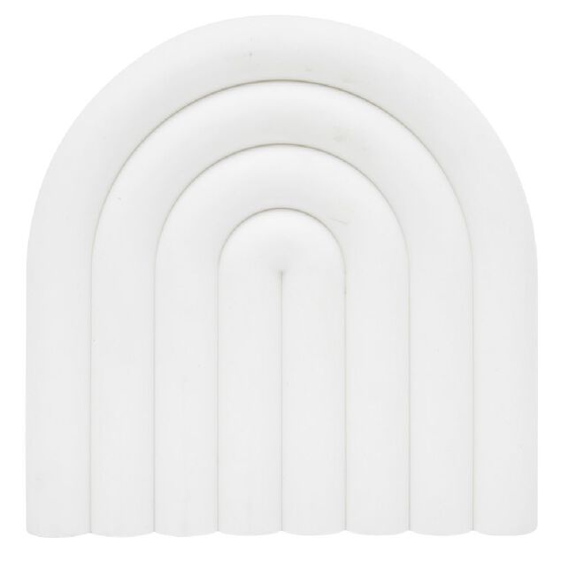 Dessous de plat forme arc-en-ciel uni 15x15cm