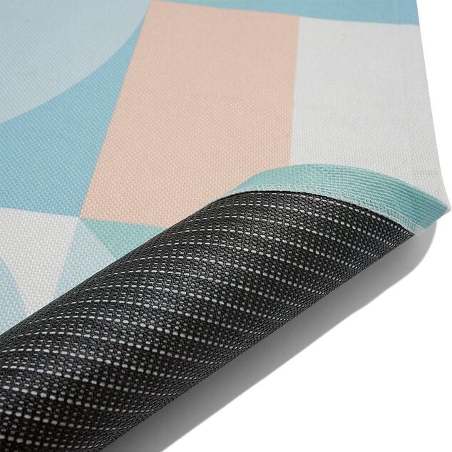 Tapis ext&eacute;rieur Berlingot antid&eacute;rapant motif g&eacute;om&eacute;trique pastel 130x170cm