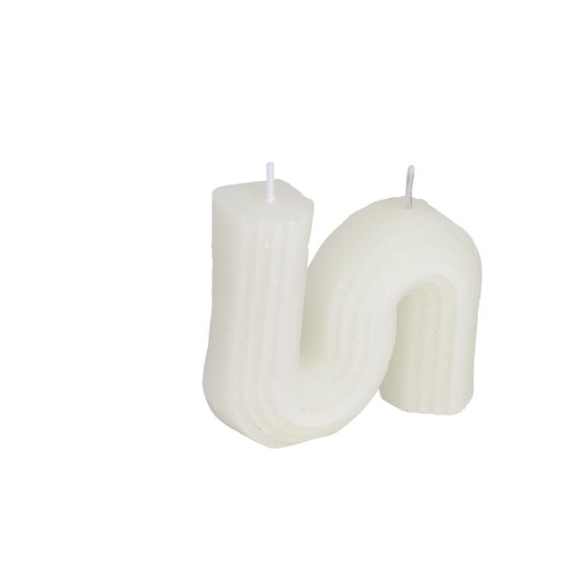 Bougie forme g&eacute;om&eacute;trique 9x2xH8cm
