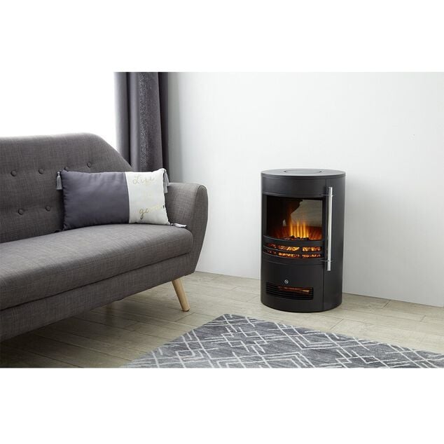 Poêle soufflant 2en1 Homday déco effet flamme GIFI — free download