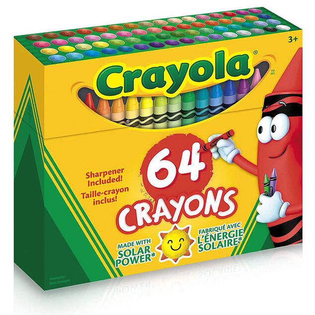 Crayon de cire Crayola 64 pi&egrave;ces