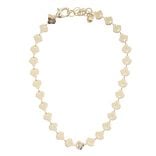 Cha&icirc;ne cheville coquillage laiton dor&eacute; L11cm