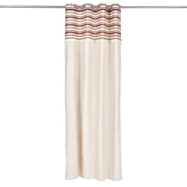 Rideau polycoton 140x240 tuffet&eacute; beige