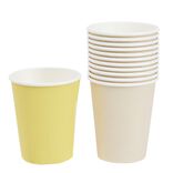 Gobelet en carton jaune x12 25cl