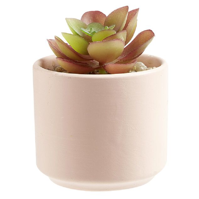 Plante artificielle avec pot c&eacute;ramique