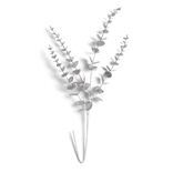 Branche eucalyptus argenté bleuté H60cm