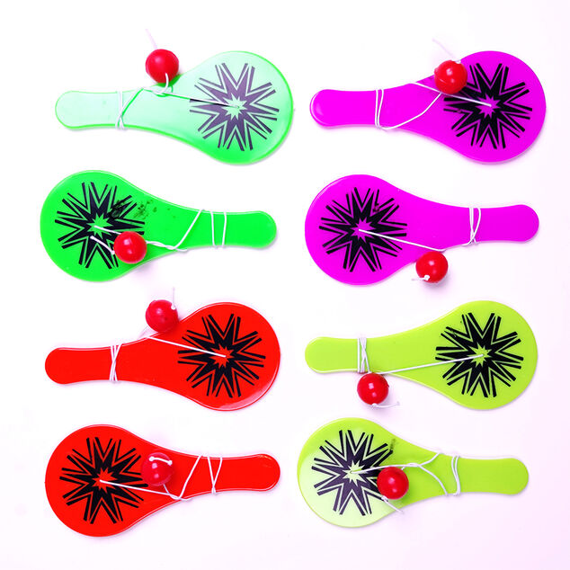 Mini raquette tape balle x 8